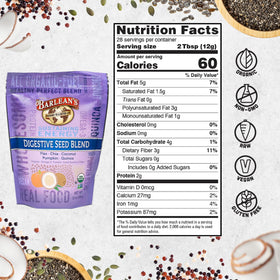 Barlean's Mélange de Graines Biologiques 331g en utilisation dans un smoothie