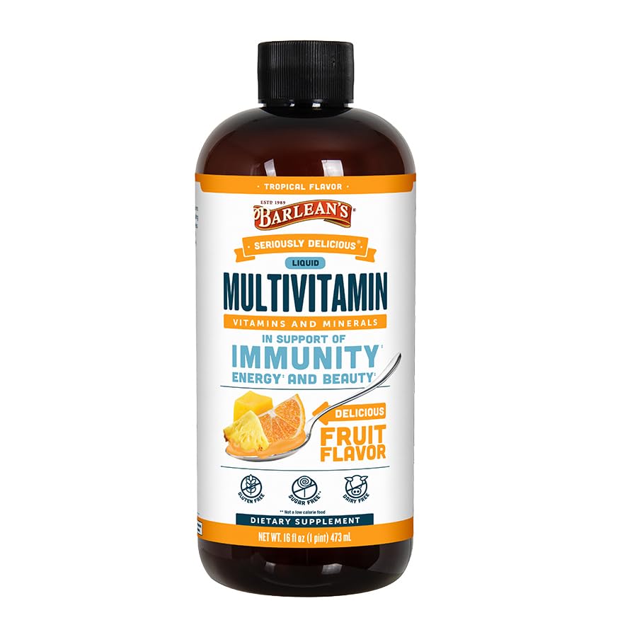 Barlean's Multivitamine Liquide Tropical 480ml vue avant