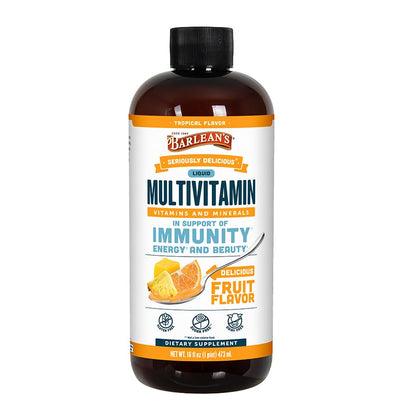 Barlean's Multivitamine Liquide Tropical 480ml vue avant