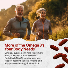 Barlean's Omega-3 capsules on a wooden table