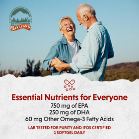 Barlean's Omega 3 gélules 1000 mg avec un repas équilibré