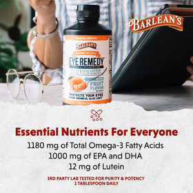 Barlean's Omega-3 Remède Oculaire 16oz avec un fond naturel