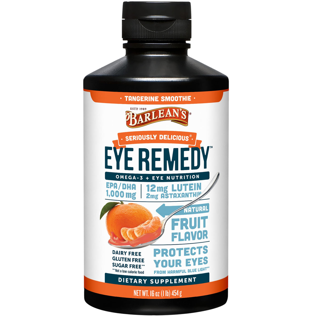 Barlean's Omega-3 Remède Oculaire 16oz bouteille vue de face