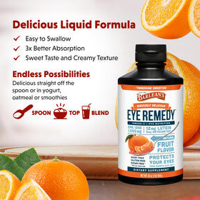 Barlean's Omega-3 Remède Oculaire 16oz dans un bol avec des fruits