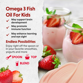 Barlean's Omega Pals Kids Omega-3 8oz cuillère doseuse