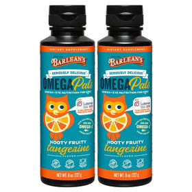 Barlean's Omega Pals Omega-3 Tangerine 8oz front view