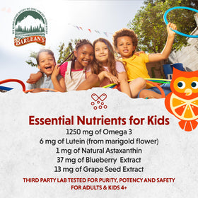 Barlean's Omega Pals Omega-3 Tangerine packaging