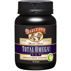 Barlean's Total Omega 3-6-9 capsules 90ct avec emballage