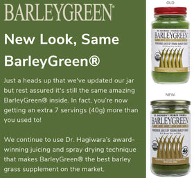 BARLEYGREEN Poudre de Jus de Herbe d'Orge Bio 240g vue de côté