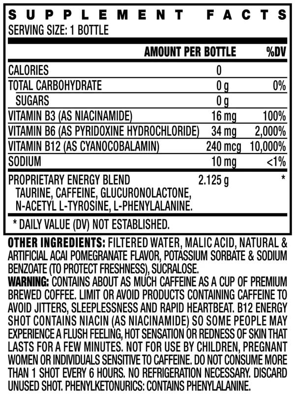 BASED BOX B12 Complément Alimentaire, shot prêt à consommer