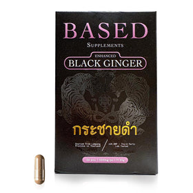 Based Supplements Black Ginger 300mg extrait de racine, vue avant