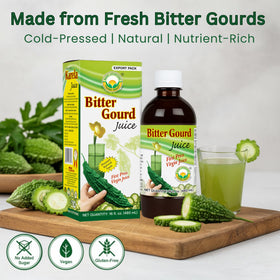 BASIC AYURVEDA Jus de Karela 480ml étiquette et ingrédients
