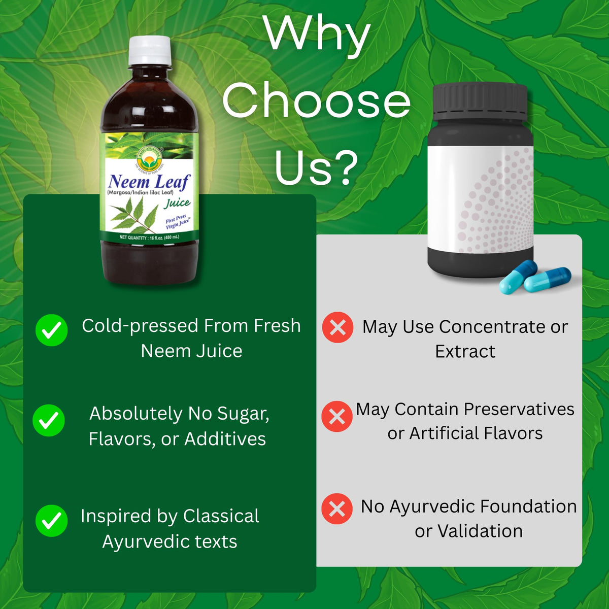 BASIC AYURVEDA Jus de Neem avec smoothie