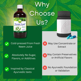 BASIC AYURVEDA Jus de Neem avec smoothie