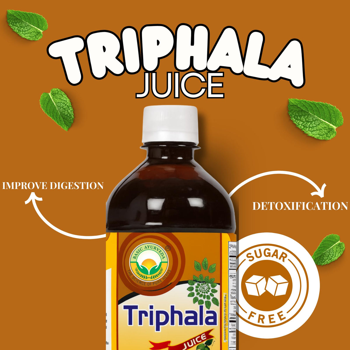 BASIC AYURVEDA Jus de Triphala 480ml côté