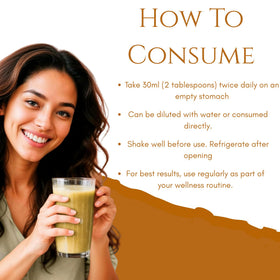 BASIC AYURVEDA Jus de Triphala 480ml sur une table