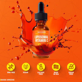 BASIC GREENS Vitamine C Liposomale 6000mg avec des fruits