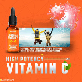 BASIC GREENS Vitamine C Liposomale 6000mg en utilisation quotidienne