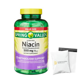 BASKETGOODS capsules de Vitamine B3 Niacine 500mg vue de face