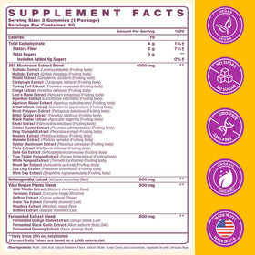 Basopum Gummies Champignons 4000mg, gummies avec une boisson