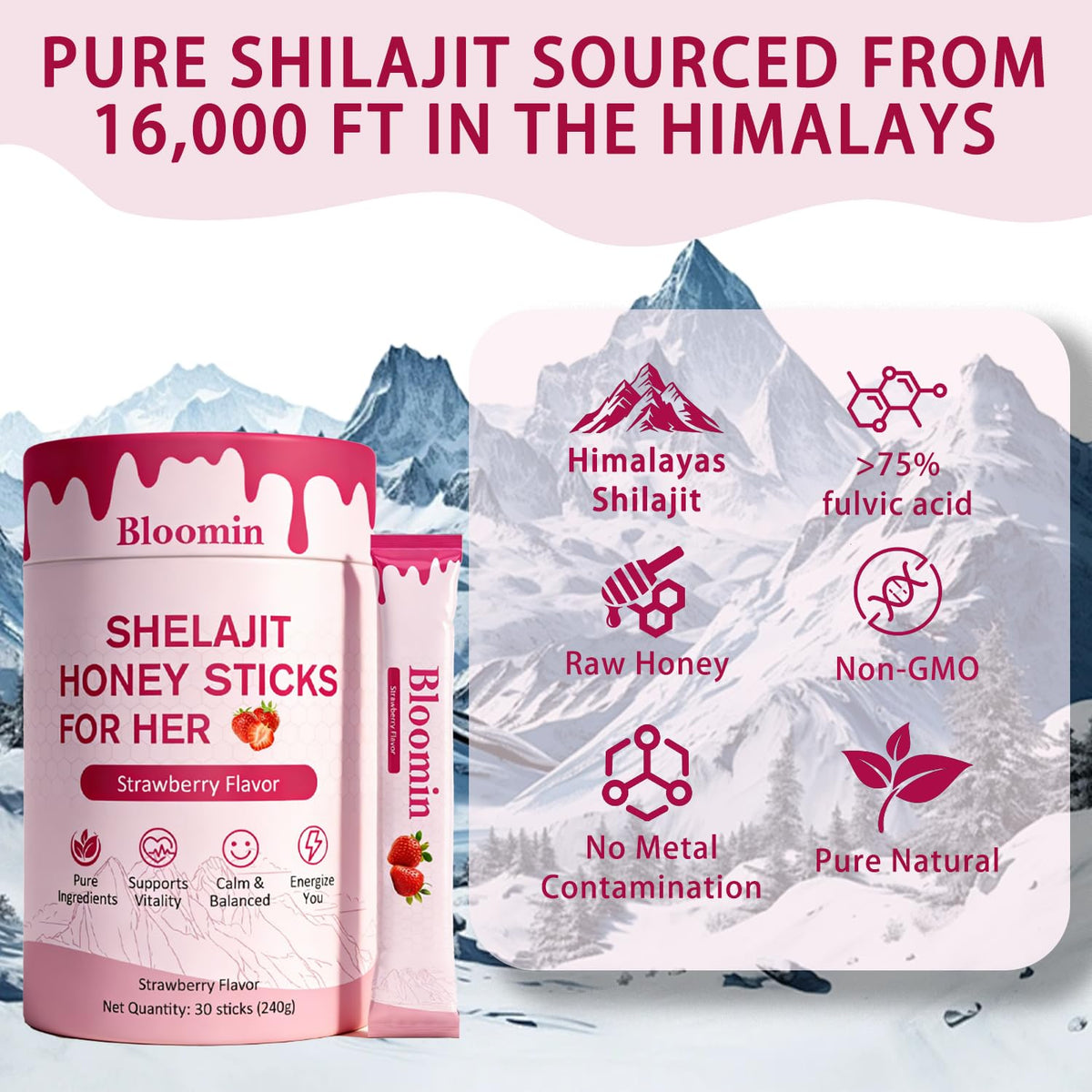 Bâton de miel Shilajit Belano avec boue himalayenne, gros plan