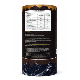 Bâtonnet de miel Shilajit Himalayen, vue de côté montrant le chocolat noir