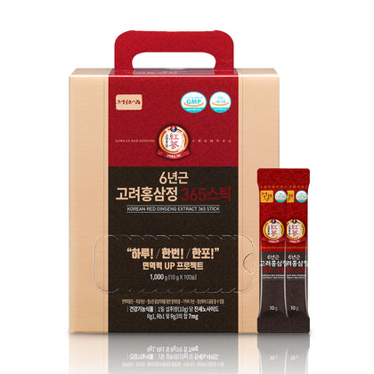 Bâtonnets de ginseng rouge coréen JUNGWONSAM en emballage individuel