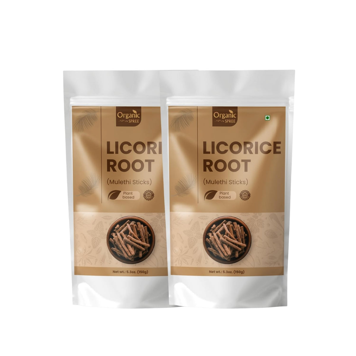 Bâtons de réglisse Mulethi ORGANIC SPREE 300g vue de face