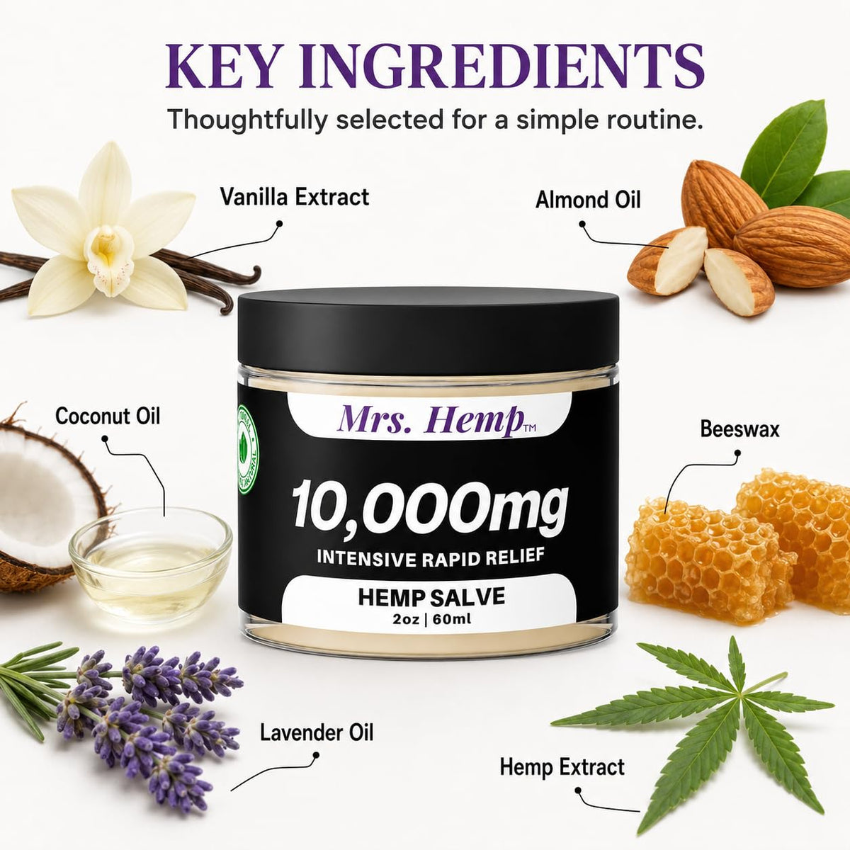 Baume au chanvre MRS. HEMP 10 000 MG en situation sur une salle de bain
