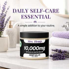 Baume au chanvre MRS. HEMP 10 000 MG texture sur la peau