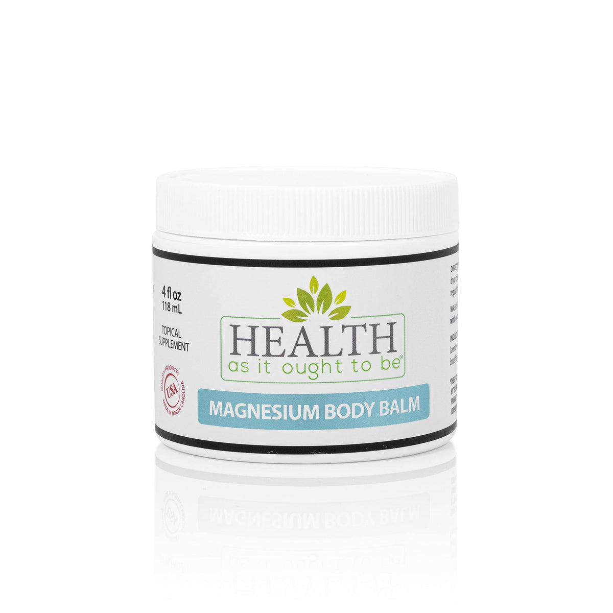 Baume Corporel Magnésium 150g de Health As It Ought To Be, vue avant