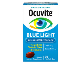 Bausch + Lomb Ocuvite Blue Light gélules mini avec étiquette claire