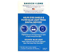 Bausch + Lomb Ocuvite Blue Light gélules mini sur une table