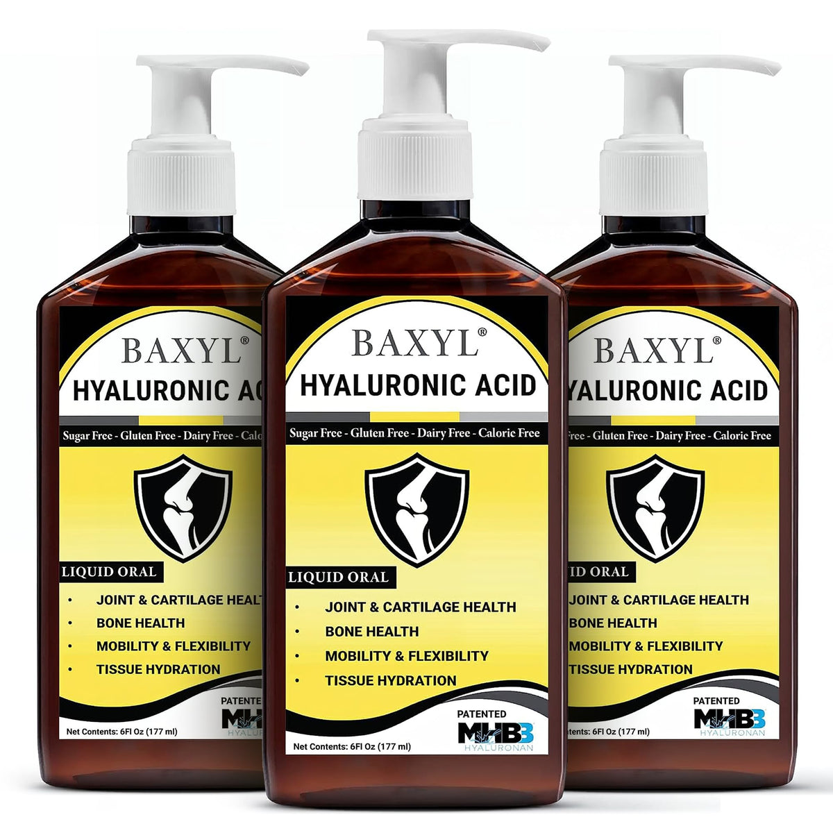 BAXYL Acide Hyaluronique 180ml bouteille vue avant