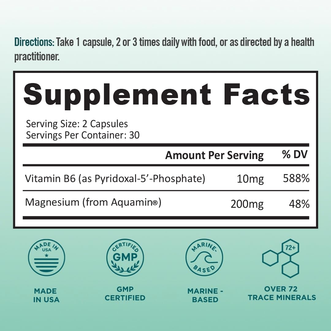 BB Company Magnésium Océan 200mg Aquamin 60 Capsules - capsules individuelles