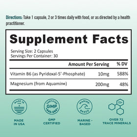 BB Company Magnésium Océan 200mg Aquamin 60 Capsules - capsules individuelles