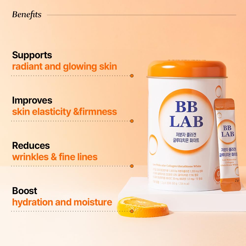 BB LAB Collagène Glutathion Orange stick close-up with orange flavor