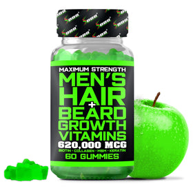 BBS BEST BEARD STUFF gummies de croissance de barbe en pot