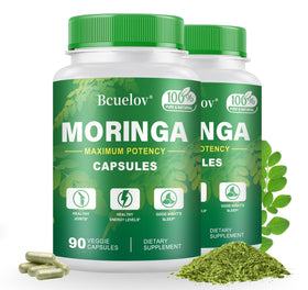 Bcuelov Capsules de Moringa 800mg flacon avant