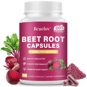 Bcuelov Capsules de Poudre de Betterave 1300mg - vue de face