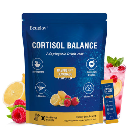 Bcuelov mélange à boire en poudre saveur citron framboise, sachets