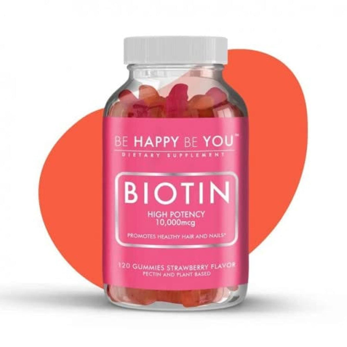 Be Happy Be You Biotine gélules végétales 10 000 mcg, vue avant