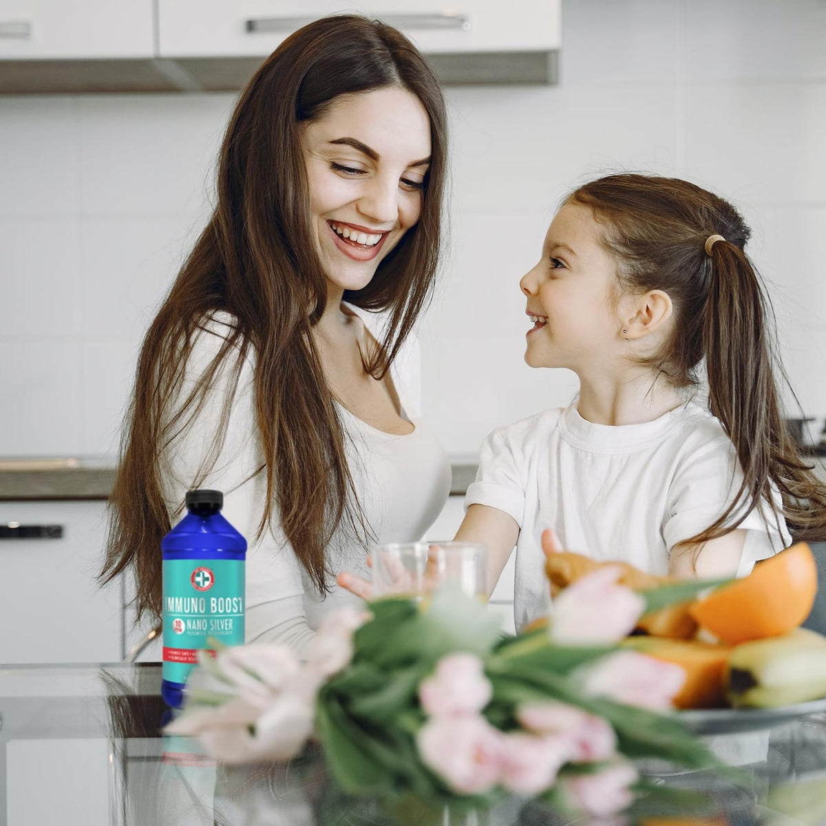 Be Smart Get Prepared Nano Silver daily wellness support 16 oz étiquette détaillée