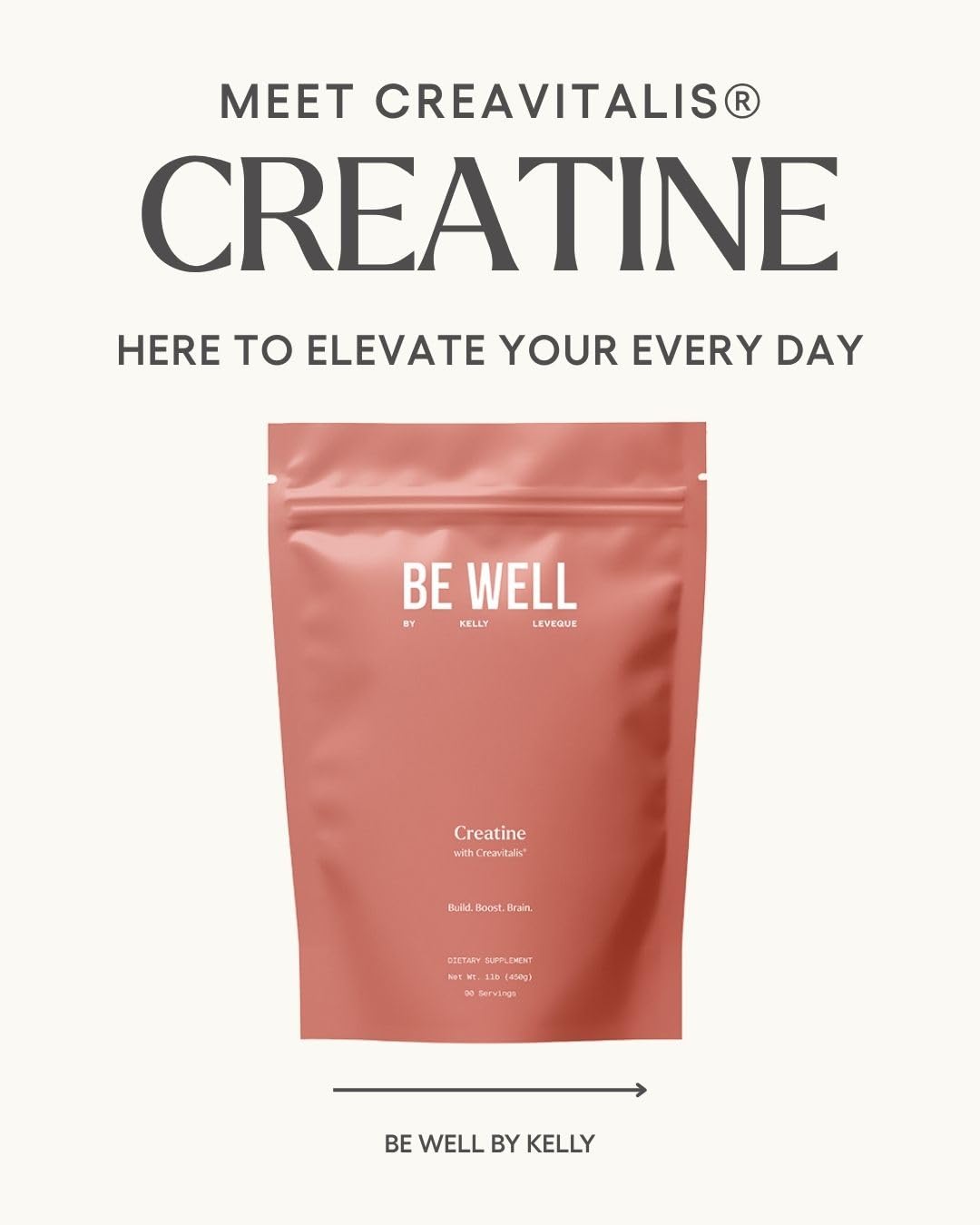 Be Well Créatine Creavitalis 450g avec un mélangeur à main