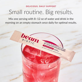 BEAM Complément Alimentaire Probiotiques 30 Portions - ingrédients sur l'emballage
