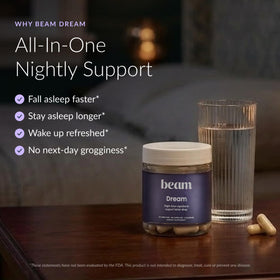 BEAM Dream Capsules de Sommeil – capsules en gros plan