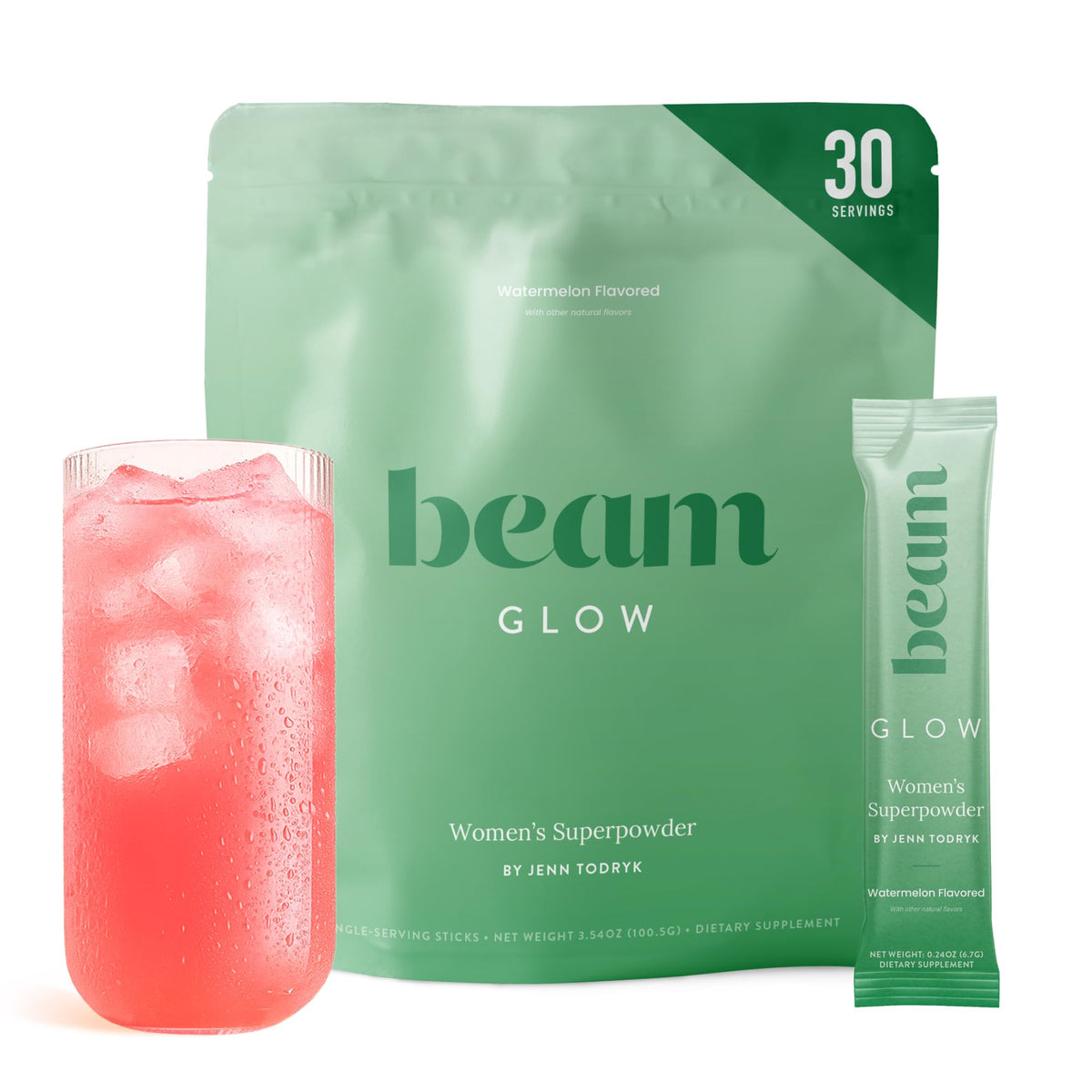 BEAM Glow complément alimentaire femme 30 servings vue de face