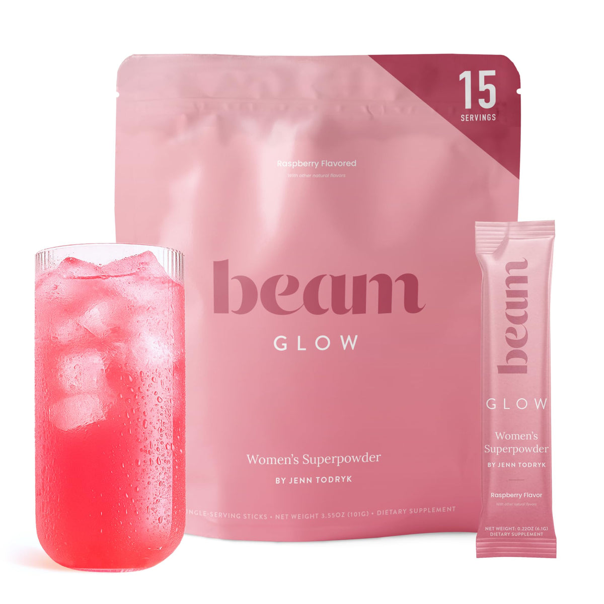 BEAM Glow complément alimentaire femme gélules face
