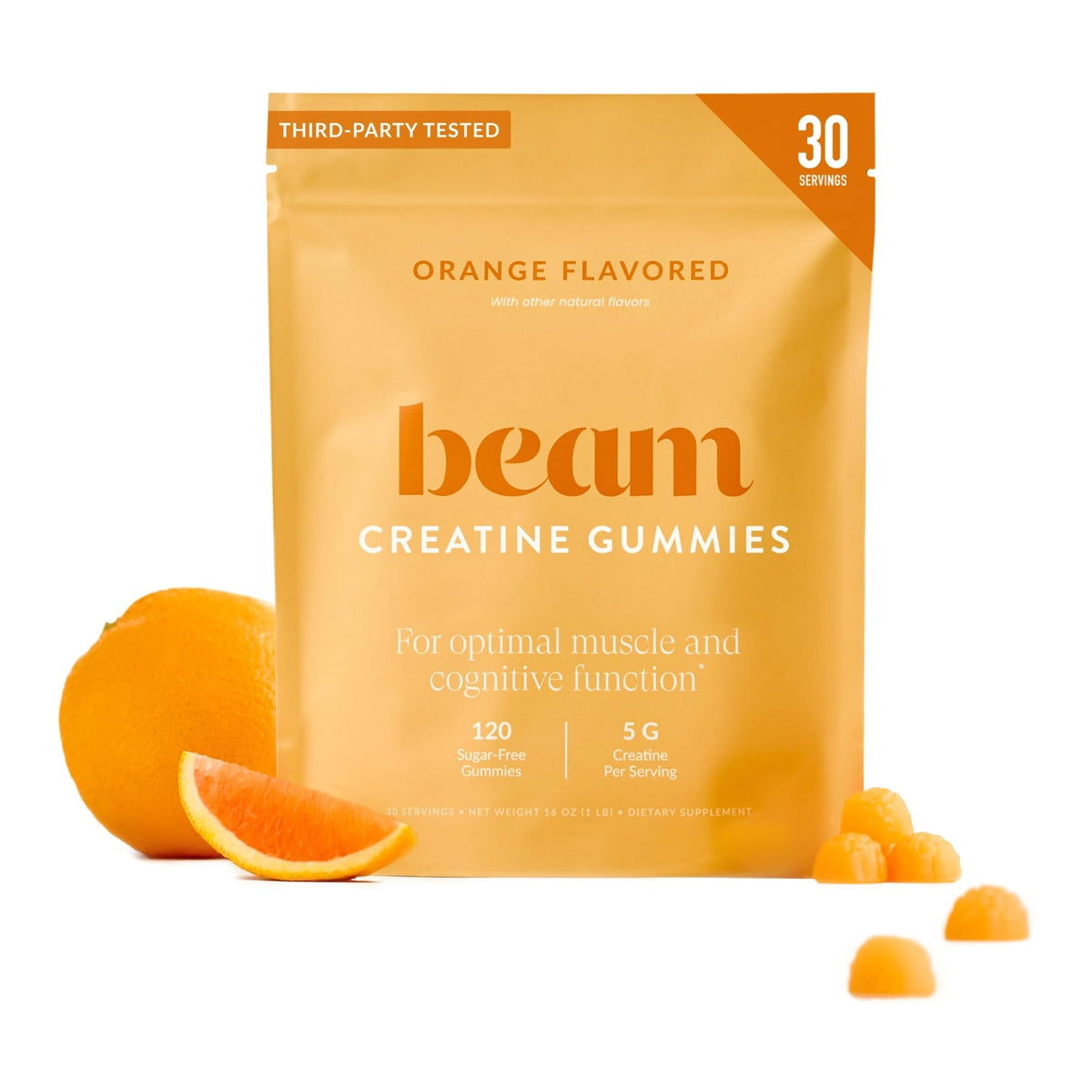 BEAM Gummies de Créatine 5g Monohydrate, vue de face