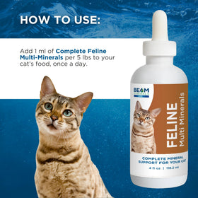 BEAM Minerals Compléments Minéraux Complets pour Chats 4 fl Oz avec doseur